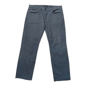 Lucky Brand 121 Slim Pants Gray/Blue Men's Flex Casual Office 36x30